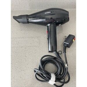 Elchim 2001 Professional Salon Italian Hair Dryer BLACK High Pressure Italy work